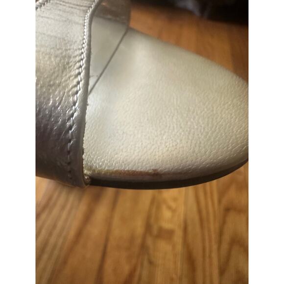 Anne Klein Gold Slingback Heels | Low Heel Dress Shoes | Women’s - Picture 4 of 9